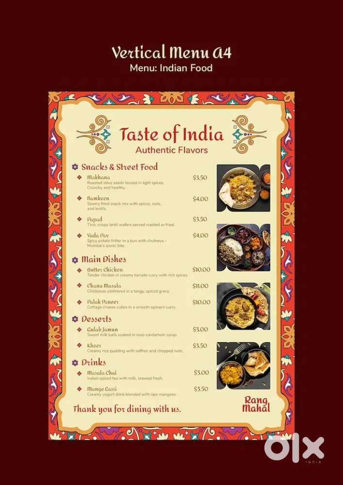 RESTAURANT Opening ke like Sampark all staf Avaliable