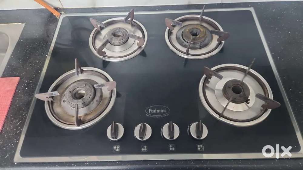 4 burner glass hob