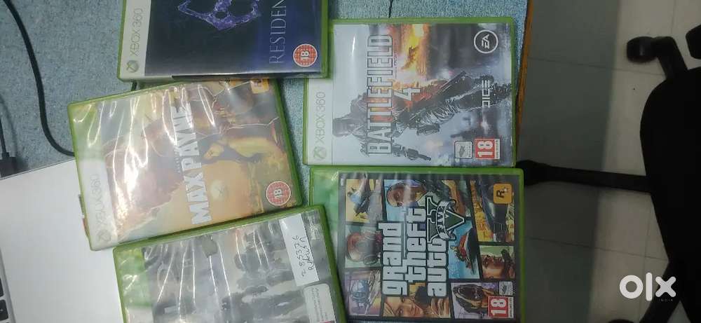 Xbox 360 Games - GTA 5, maxpayne3, resident evil 6,battlefield 4, Halo