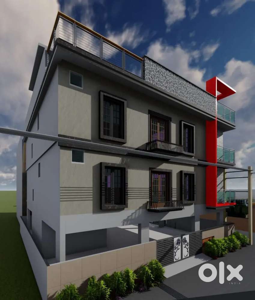 Bn 1 layout behind Indian petrol bunk