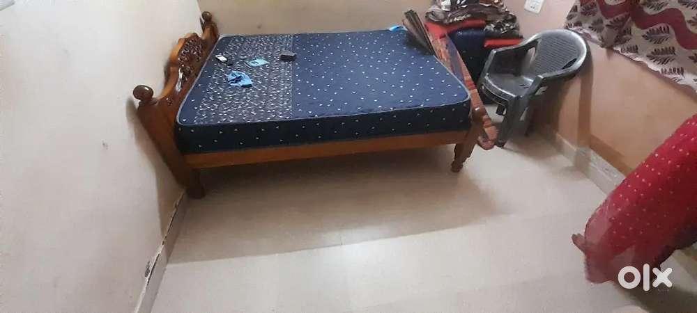 New bed set one month old teakwood