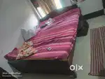 Double bed with gadda