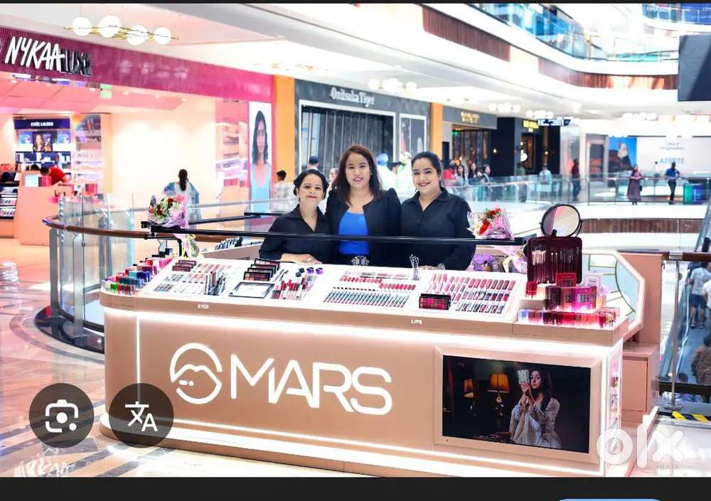 Cosmetic showrooms sales girl requirement