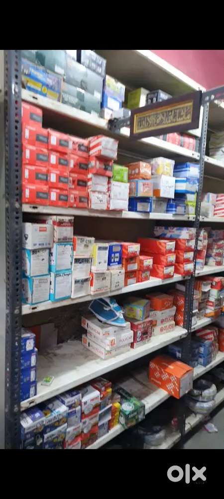 All electric material, Steel racks & counter table