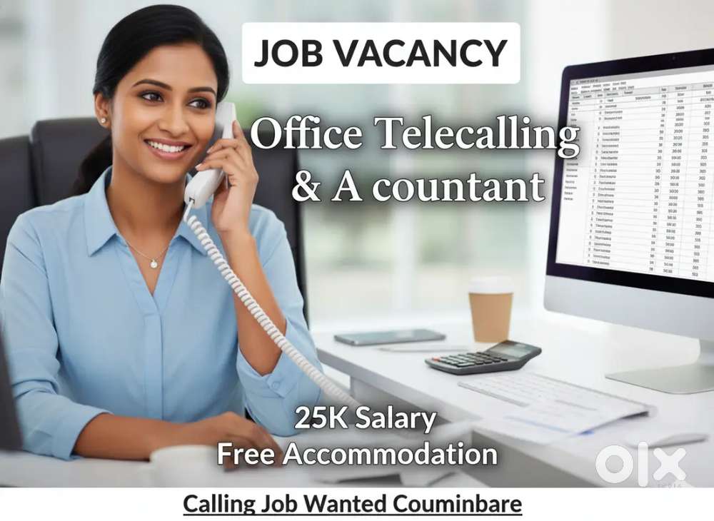 Coimbatore location - female staff office assistant, telecaller