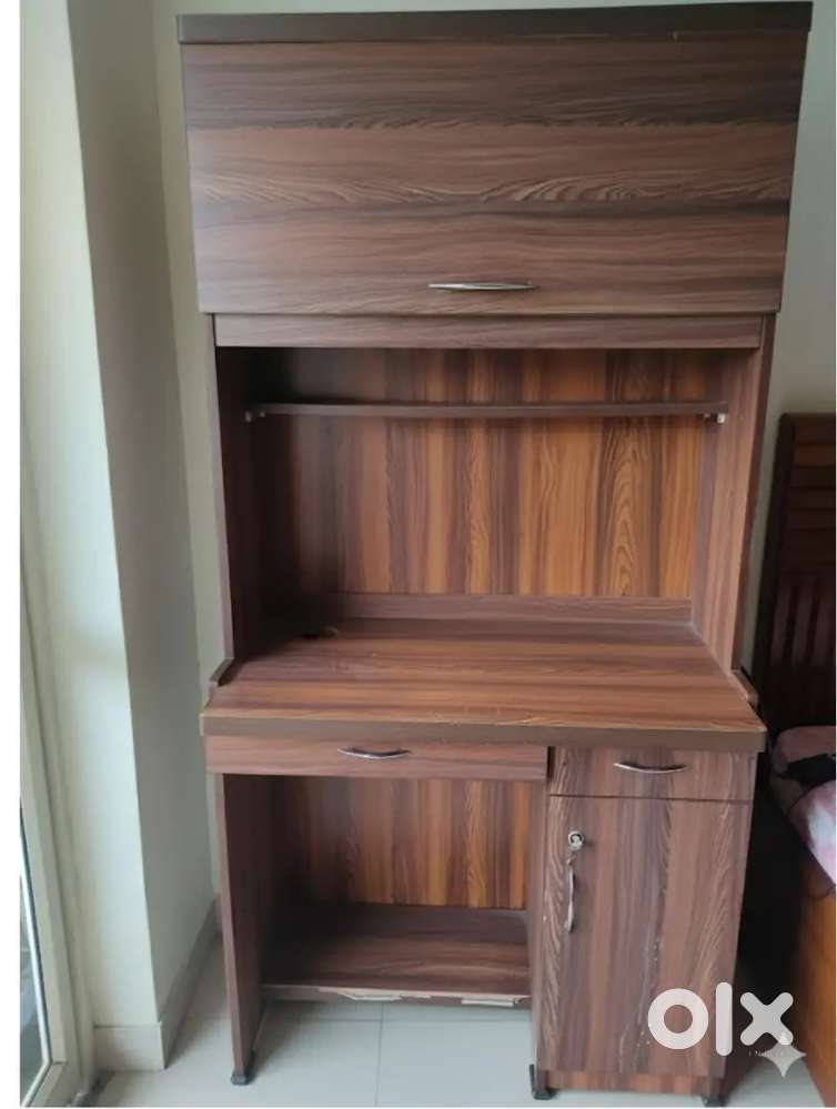 Multipurpose Wooden Study Table / Computer Desk with Storage