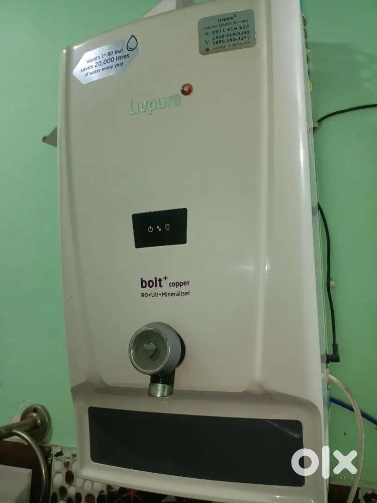 Live pure bolt+ copper water purifier