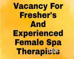 Spa therapist  job vacancy for females