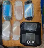 Psp game crystal covers n leather cover