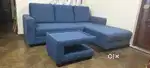 L shape sofa with teapoy