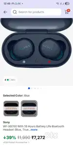 SONY XB700 earbuds New condition