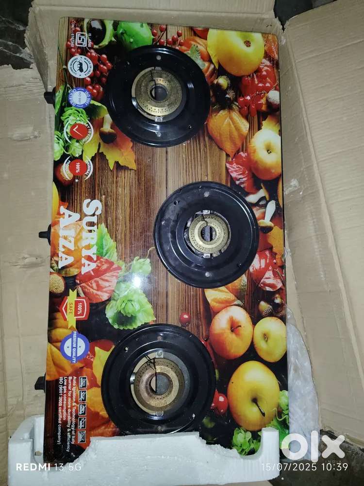 Surya Aiza gas stove 1time kuda use cheyaledu
