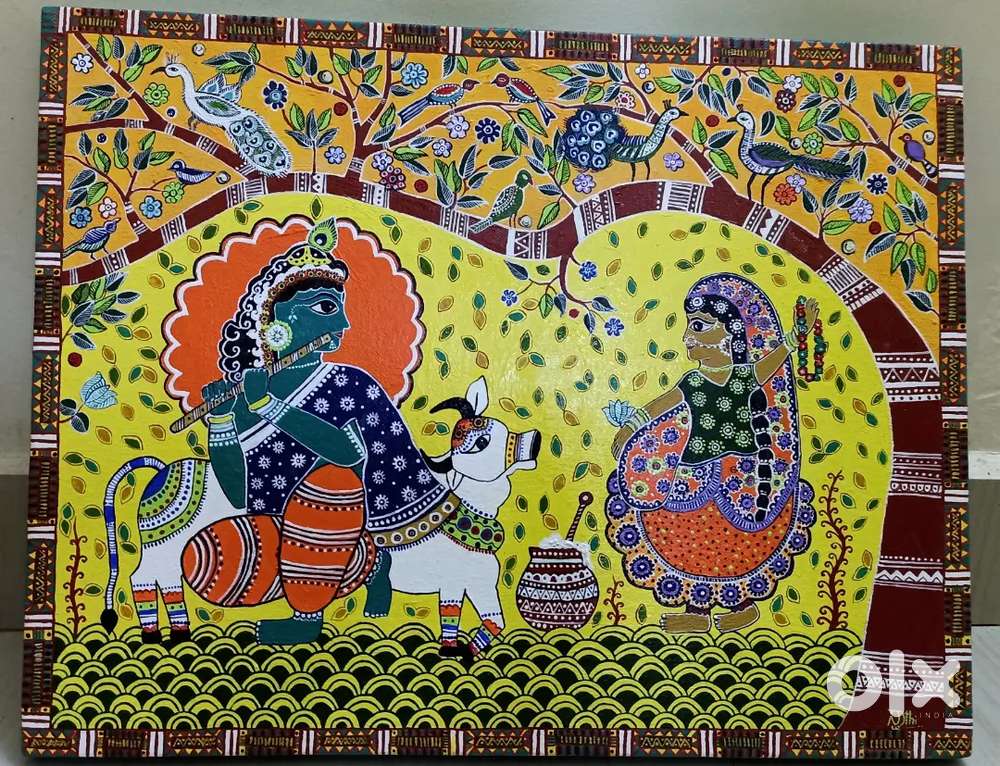 Canvas painting with acrylic colours.