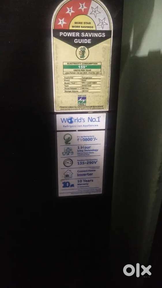 Title: Haier Single Door Refrigerator 195 Litres – Excellent Condition