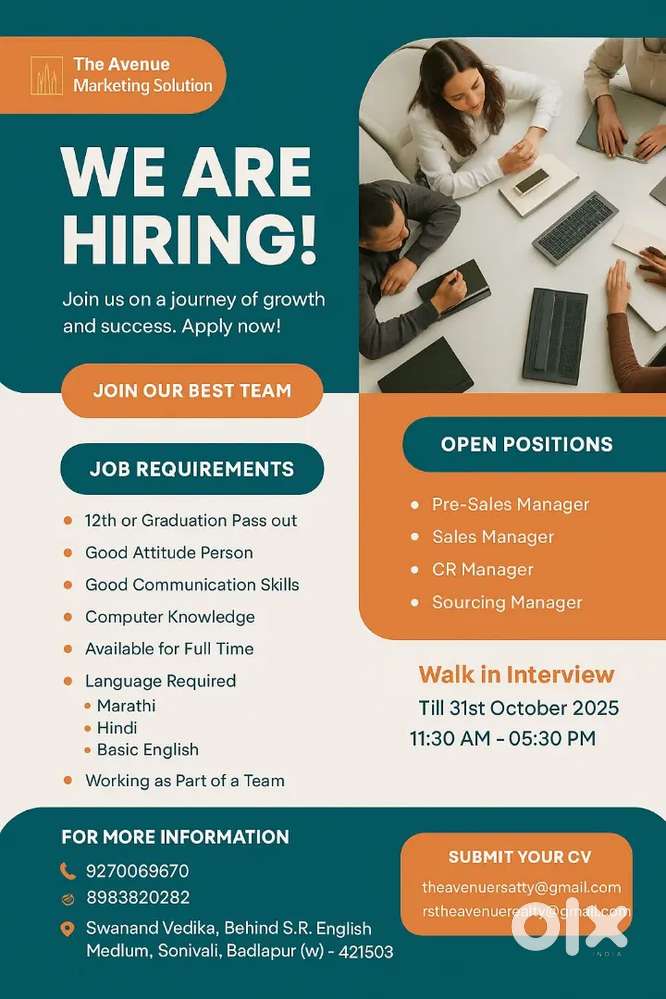 Sales and marketing
