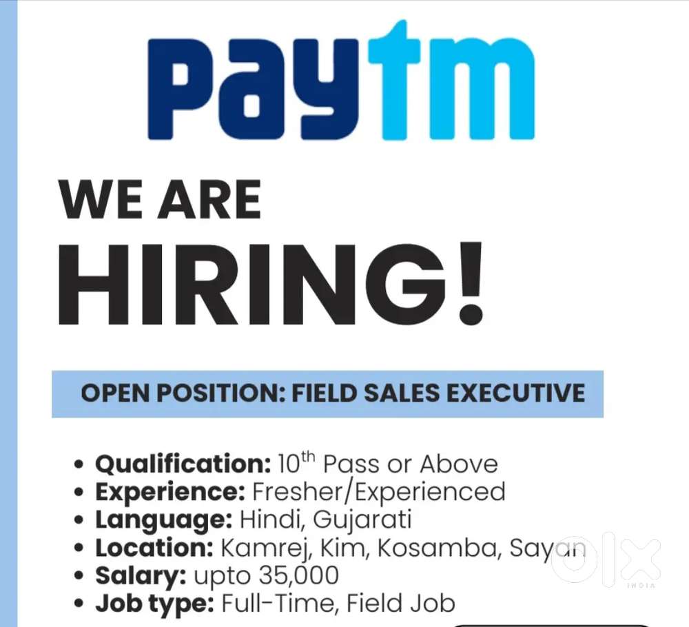 Field Sales Executive at Paytm