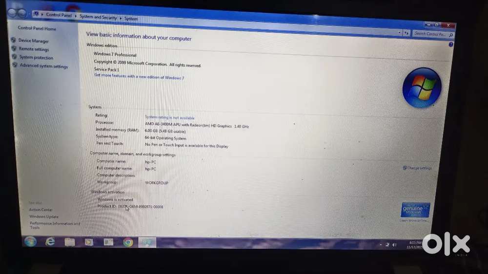 HP Laptop (HP Pavilion or HP G-series)