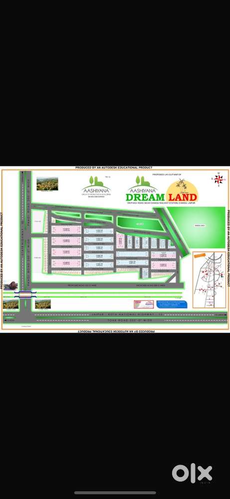 30 feet Road 90 B approved nearby Chaksu Railway Station