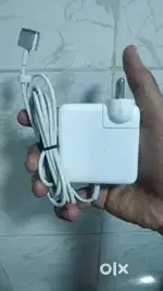 L shape macbook  original chargers in awful condition for sale