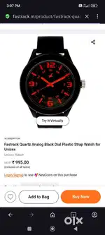 Fastrack 1month used watch