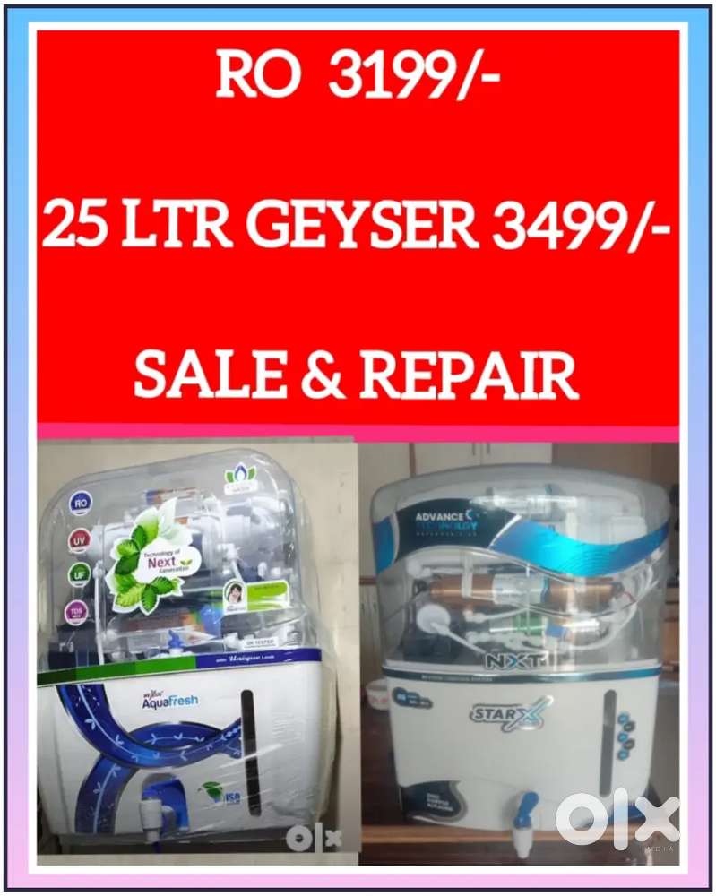 WATER PURIFIER RO FILTER GEYSER CHIMNEY INVERTER HOLE SALE PRICE