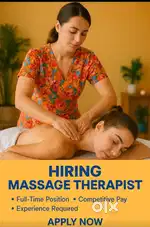 Looking for massage therapist part time / full time