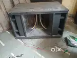 25 mm Mein ply dual bass cabinet sell urgent sale good best condition