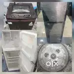 I'd89b samsung double door refrigerator & godrej washing machine