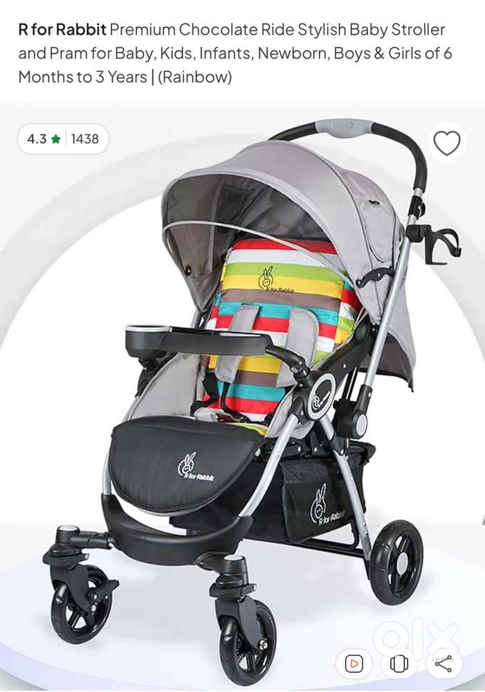 R for rabbit one year old stroller