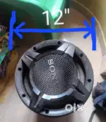 Sony woofer 12  and speaker