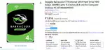 4TB Seagate Barracuda Hard Drive for PC - Under Warranty!