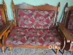 PURE SAGUANI (TEAK WOOD)  [2+1+1]seater Sofaset 12years old
