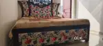 Luxury bed gadda wala queen size with box very good condition