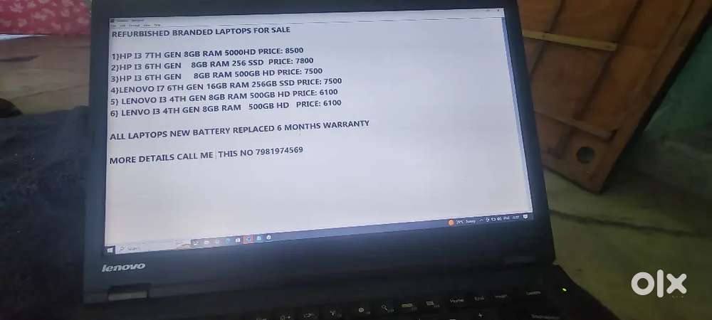 All branded refurbished Laptops