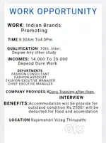 Work opportunity