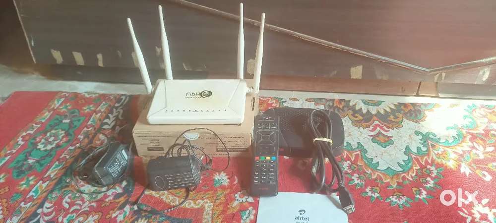 Wifi Router+ Airtel DTH with set-up box and chhatri in good condition