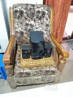 Sagon wood, 10 Seater (2 Sofa set). And One sagon wood center table.