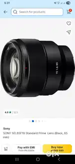 Brand new Sony 85mm 1.8