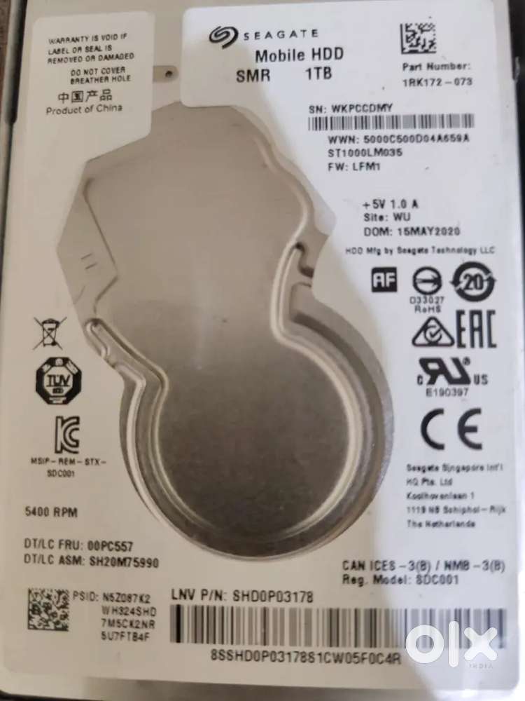 1 tb laptop hard disk