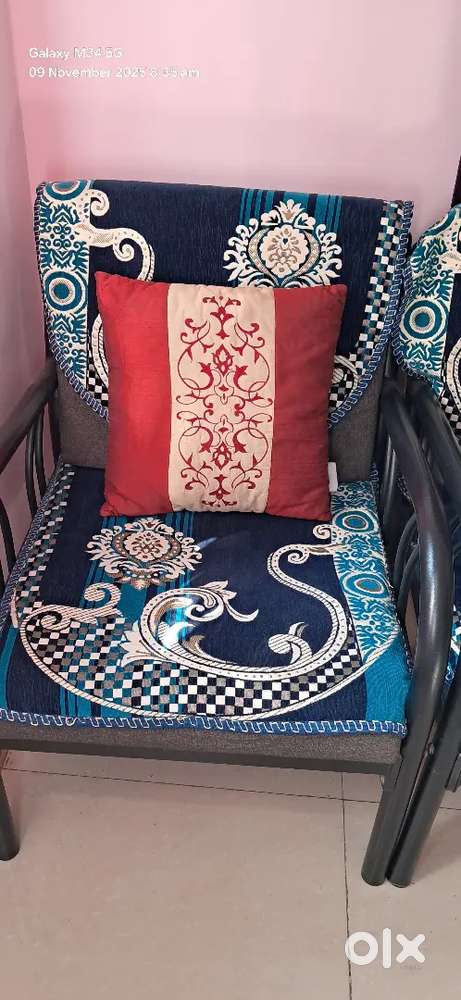 3+2 iron Sofa sets with coushens in salt lake Kolkata 64.