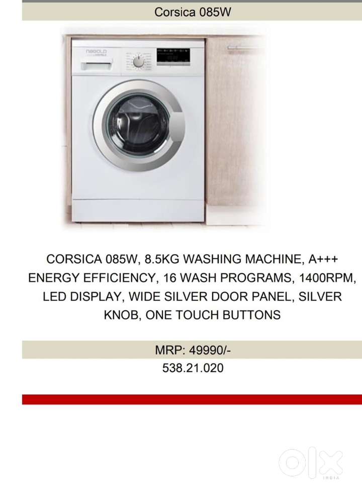 HAFELE Nagold 8.5 KG Front Load Washing Machine premium condition