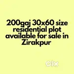 200gaj freehold residential plot available for sale in Zirakpur