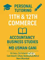 Personal Commerce Tutor for 11th & 12th Accountancy & Business Studies
