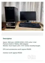 PC for sale (Assembled)