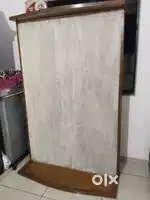 Bed and wardrobe