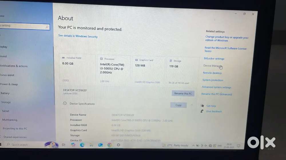 Dell I3 6 TH Gen Laptop - Urgent Sale