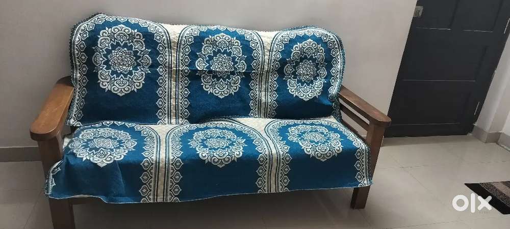 5 seater wooden sofa