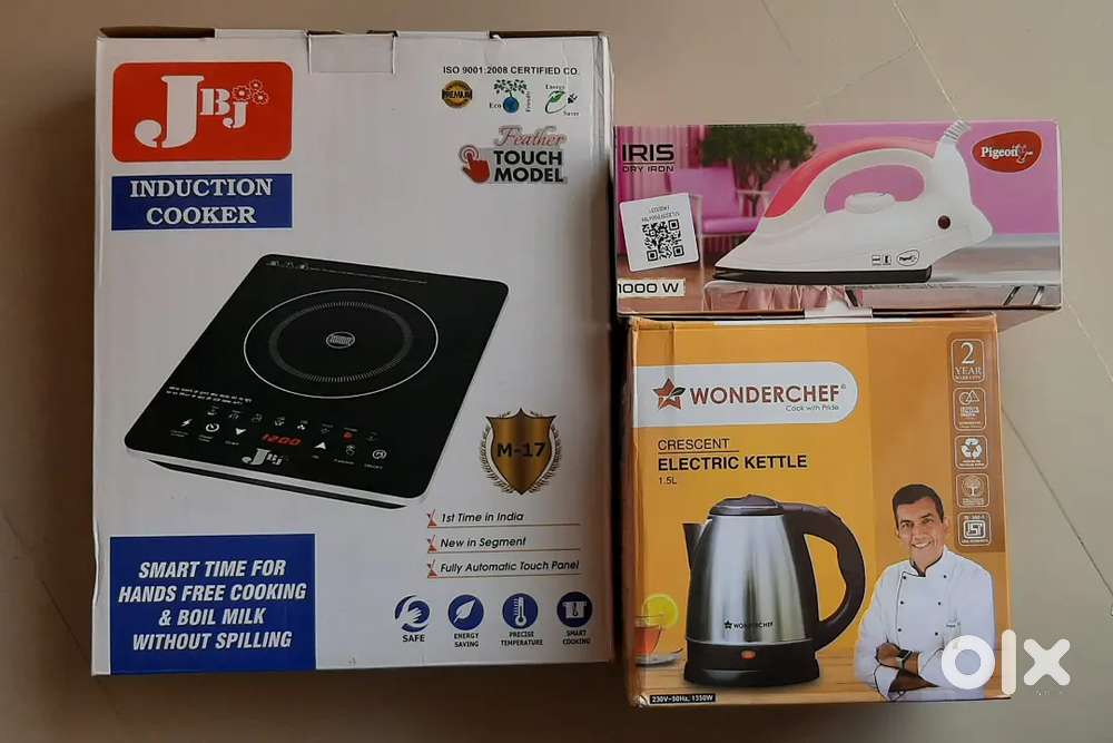 induction cooktop,electric kettle & electric iron