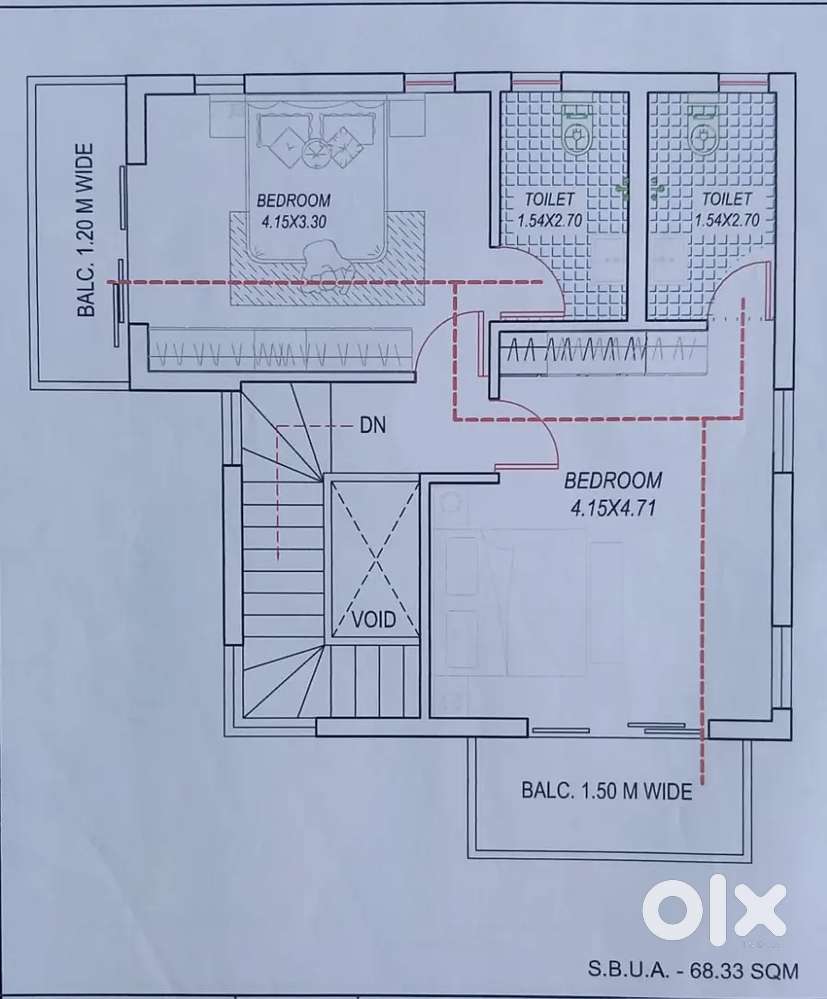 3BHK UNDER CONSTRUCTION FOR URGENT SALE.