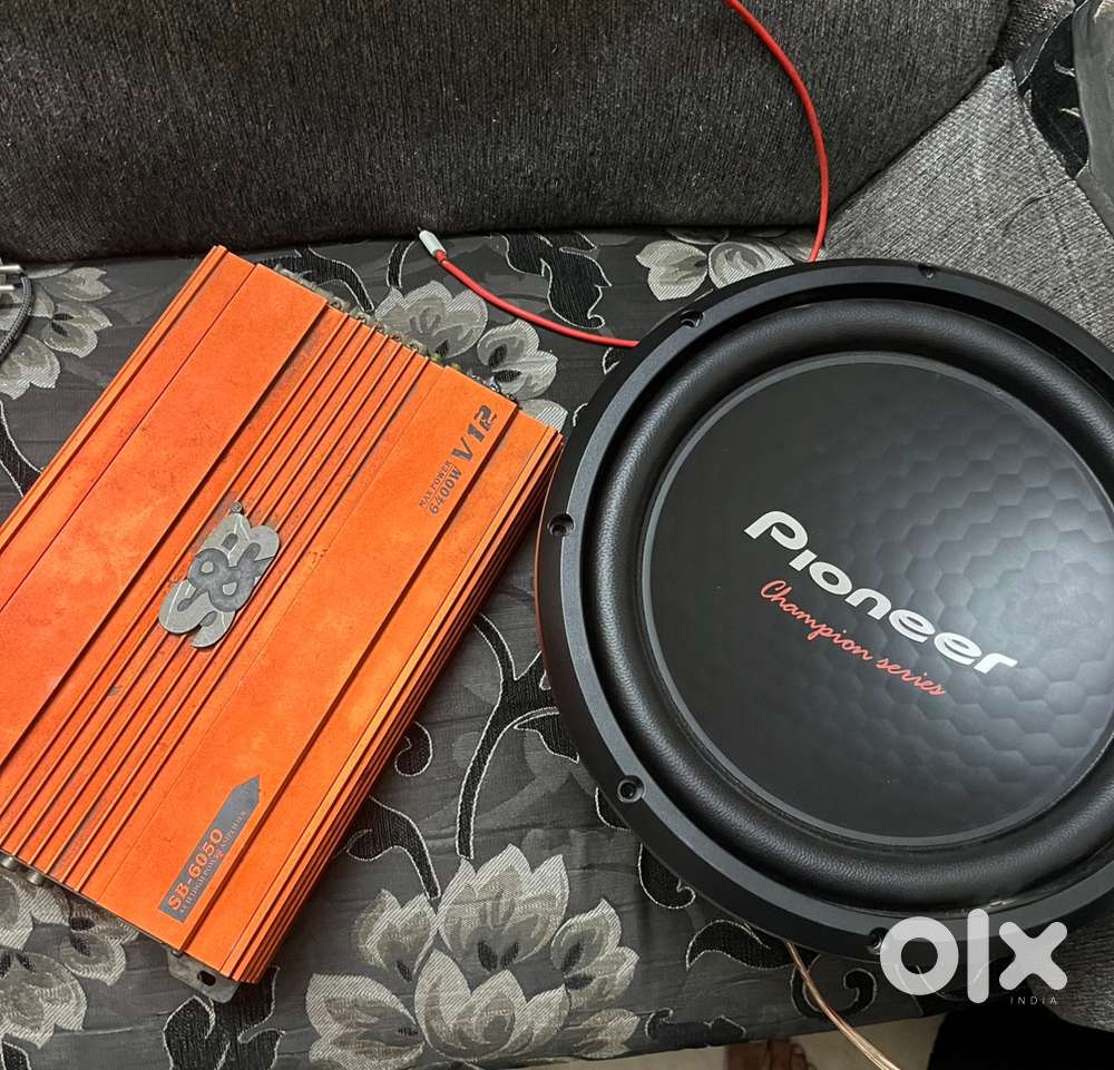 Pioneer subwoofer and s&b 4 channel amplifier for car audio